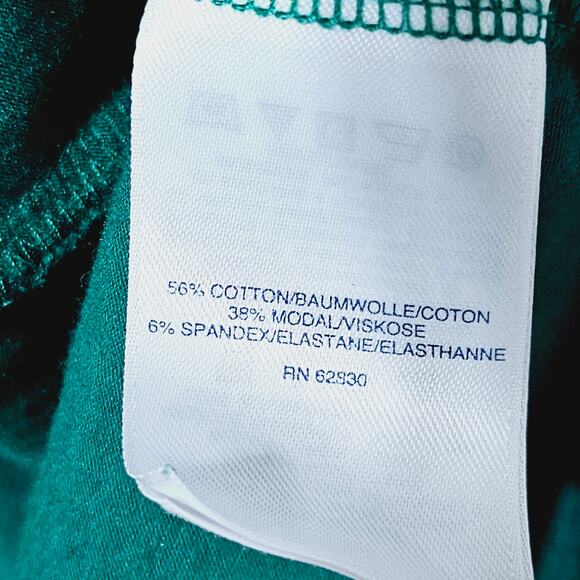 Lands End Polka-dot 3/4 Sleeve Knitted Top Women's Size 2X Green Casual Comfy - Picture 5 of 7